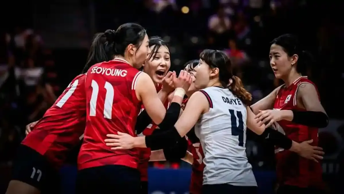 Bangkit dari Degradasi VNL, Timnas Voli Putri Korea Selatan Manfaatkan Uji Coba Lawan Srikandi Merah Putih