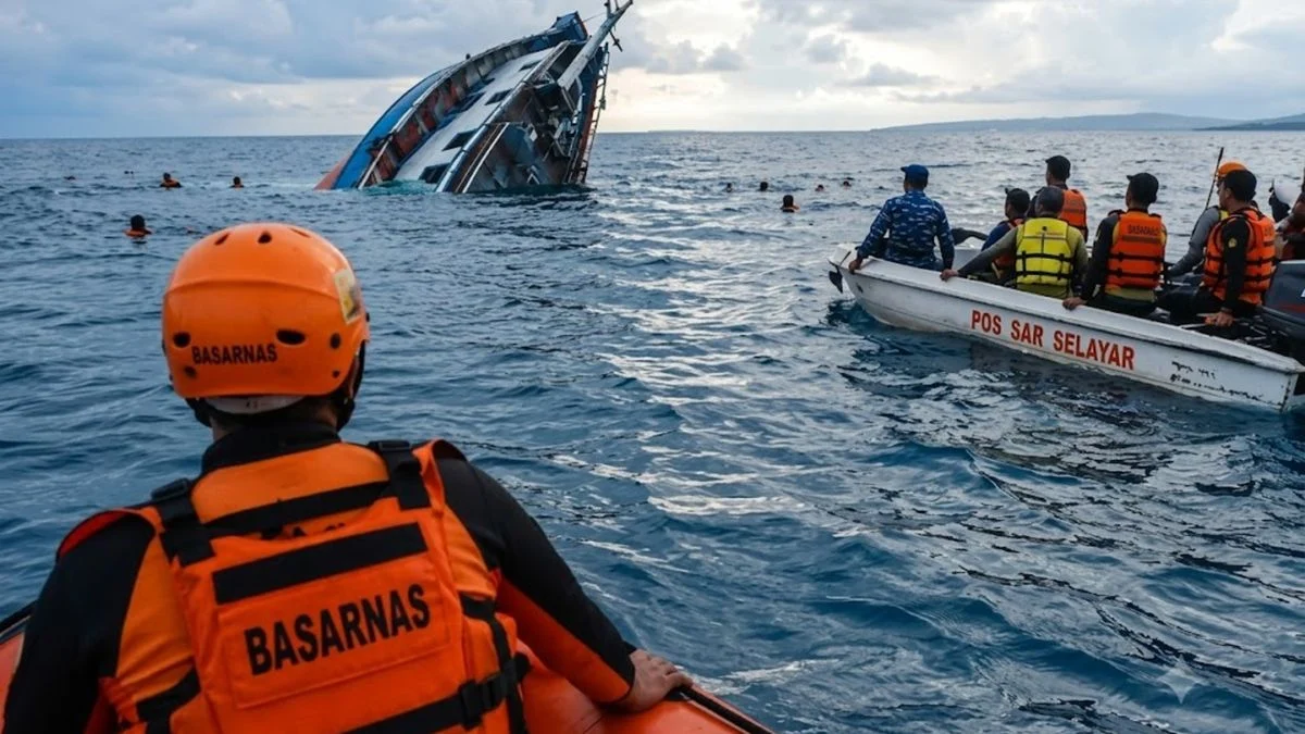 Basarnas Perluas Radius Pencarian 24 Korban Hilang Akibat KM Nurul Salsa Tenggelam