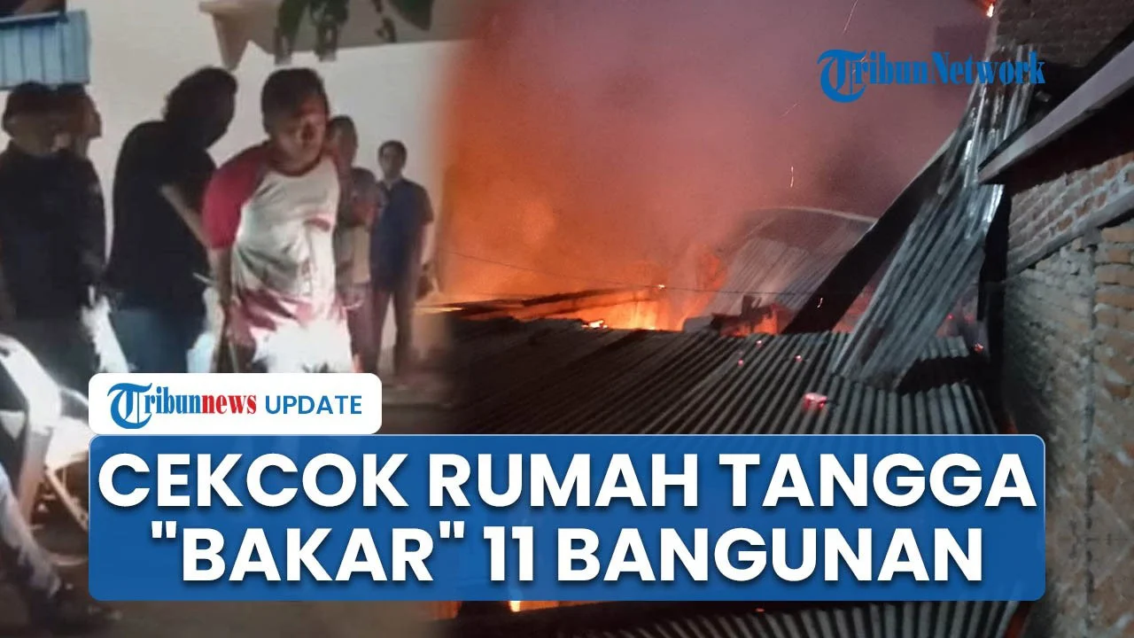 Cekcok Berujung Petaka: Suami di Lubuklinggau Diduga Sengaja Bakar Rumah Mertua, 11 Bangunan Ludes Dilalap Api