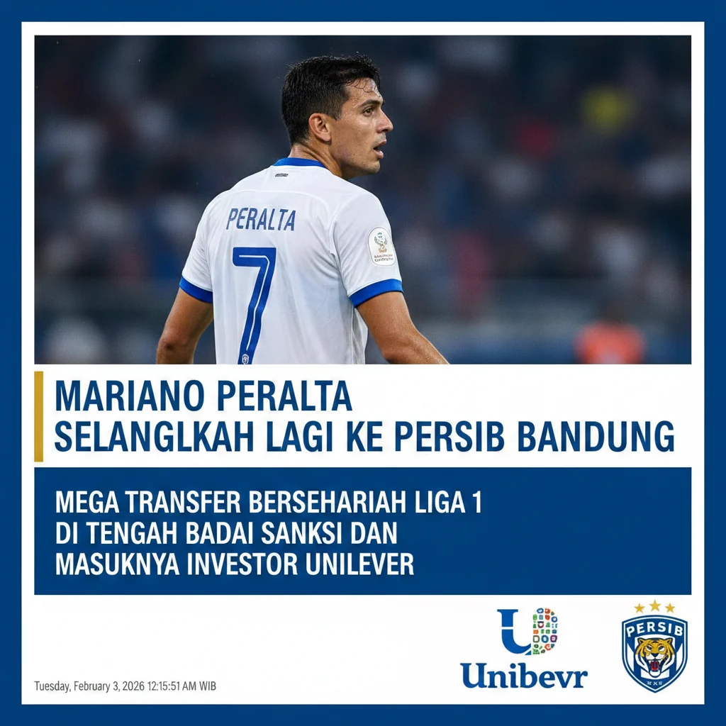 Kepastian dari Bos Persib: Mariano Peralta Dipastikan Absen Saat Lawan DPMM FC