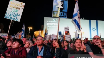Menteri Israel Ikut Aksi Massa Tuntut Pemukiman Kembali di Gaza, Netanyahu di Ambang Kejatuhan?