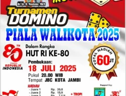 PWI Kota Jambi Gelar Open Turnamen Domino Antar Insan Pers, Berebut Hadiah Jutaan Rupiah