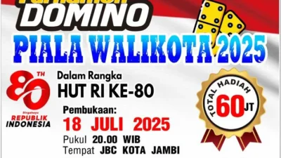 PWI Kota Jambi Gelar Open Turnamen Domino Antar Insan Pers, Berebut Hadiah Jutaan Rupiah