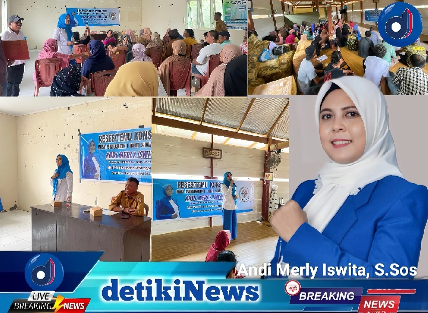 Reses Penuh Keakraban: Andi Merly Serap Aspirasi di Kolong Rumah Panggung Kelurahan Cina