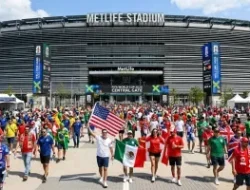 Ribuan Suporter Argentina Padati Times Square New York Jelang Final Piala Dunia 2026, Messi Jadi Pusat Perhatian
