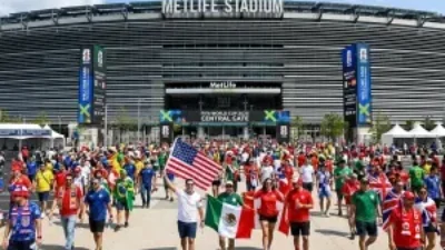Ribuan Suporter Argentina Padati Times Square New York Jelang Final Piala Dunia 2026, Messi Jadi Pusat Perhatian