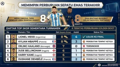 Top Skor Piala Dunia 2026: Lionel Messi Salip Kylian Mbappe Meski Mandul, Golden Boot Makin Sengit