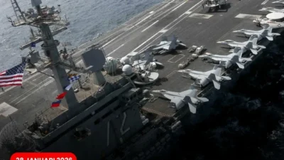 Krisis di Kapal Induk USS Abraham Lincoln Memanas: Hegseth Bantah, Kongres Desak Investigasi