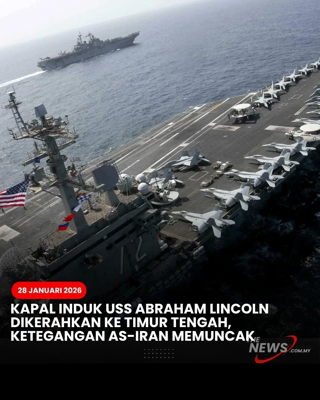 Krisis di Kapal Induk USS Abraham Lincoln Memanas: Hegseth Bantah, Kongres Desak Investigasi
