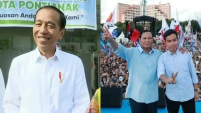 Momen Prabowo Diapit Jokowi dan Gibran: Isyarat Politik Jelang Pilpres 2029?