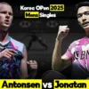 Anders Antonsen Jadi Tembok Terakhir Jonatan Christie di Semifinal Hylo Open 2026, Misi Balas Dendam Dimulai