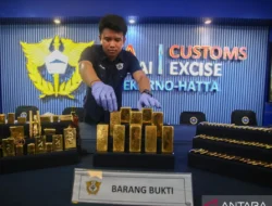 Bea Cukai Mataram Gagalkan Penyelundupan 5 Kg Emas ke Hongkong, Pemilik Masih Misteri