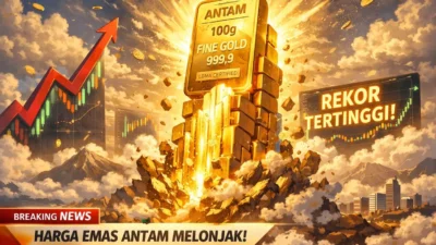 Harga Emas Antam Melonjak Rp10.000, Segram Tembus Rp2,55 Juta