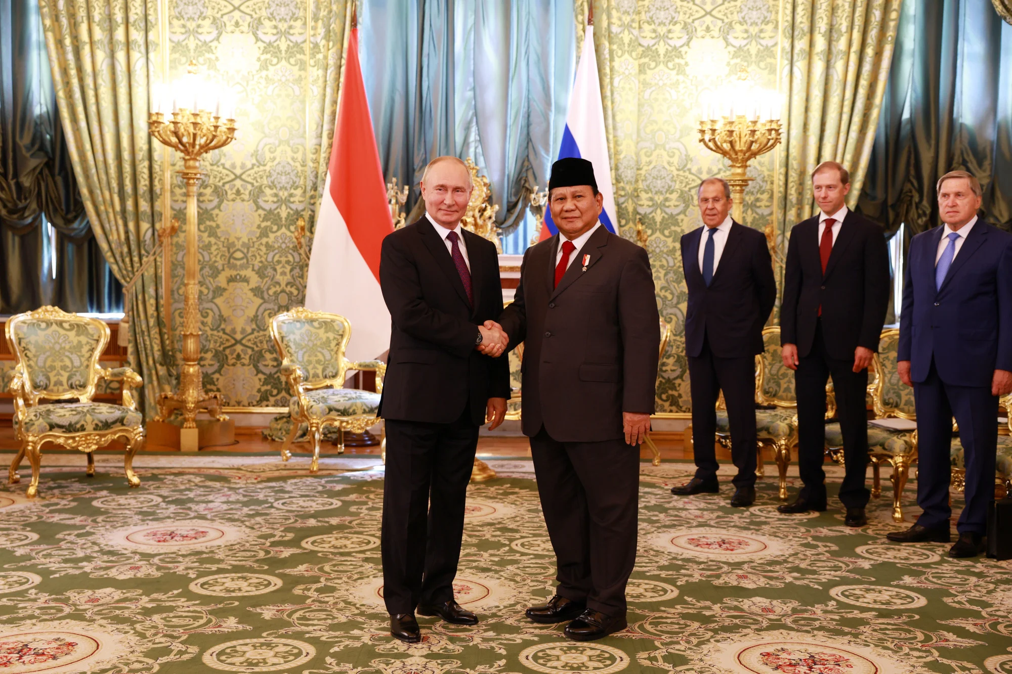 Istana Bogor Jadi Saksi, Prabowo Jamu Wakil PM Rusia dan Kenalkan Kabinet Merah Putih