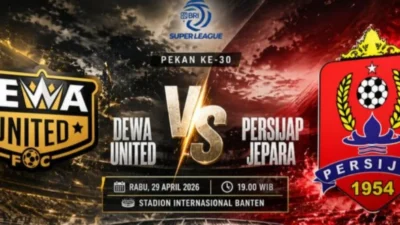 Klasemen Dewa United vs Persijap: Persija Teratas, Dewa United Terus Mengintai