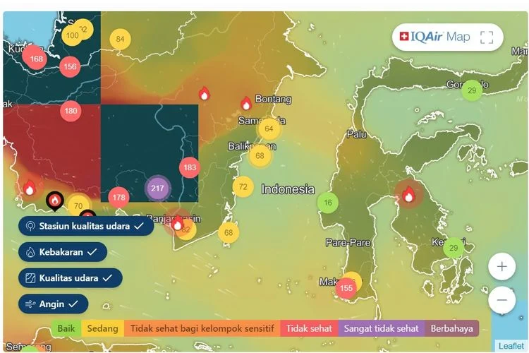 kualitas udara jambi hari ini