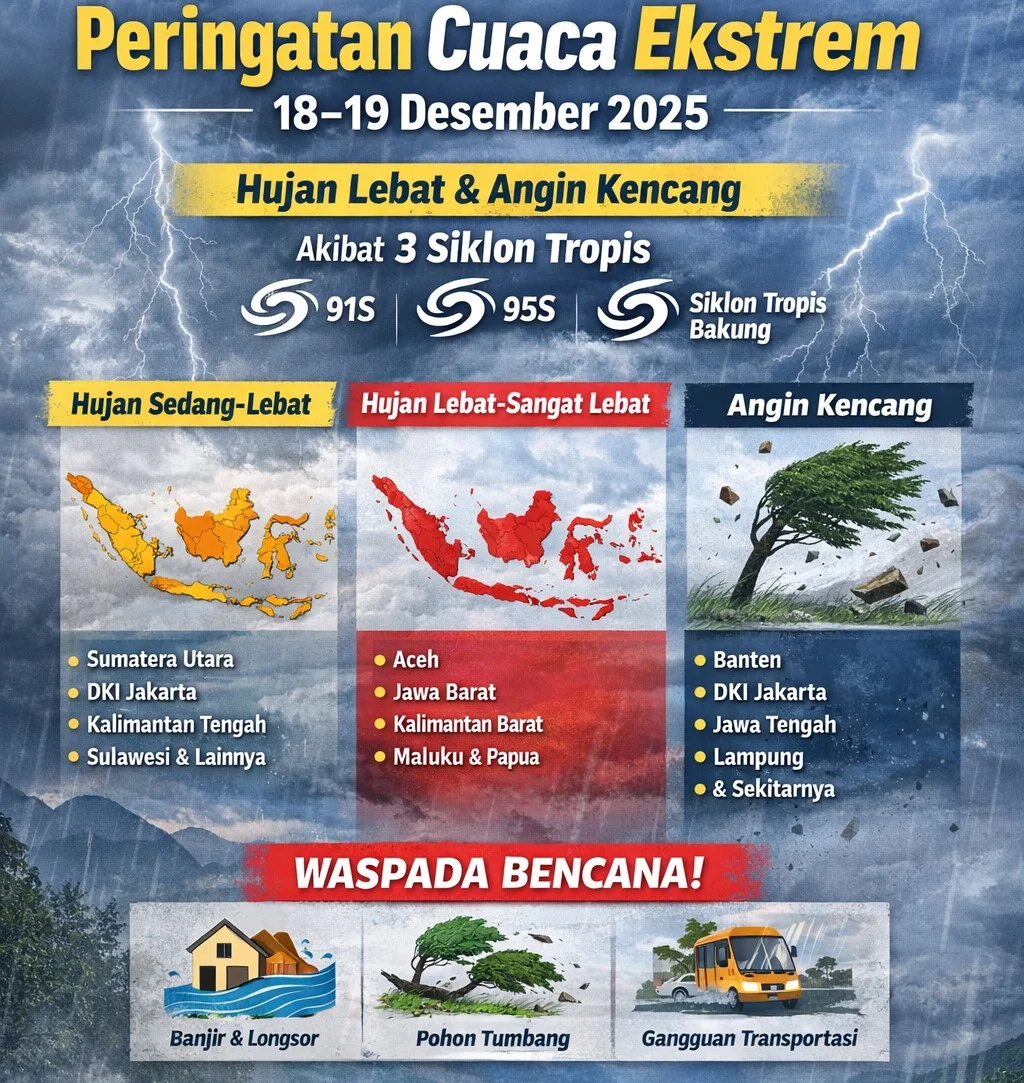 Peringatan Dini! Cuaca Besok Ekstrem di Berbagai Belahan Dunia, Waspadai Badai Hingga Embun Beku