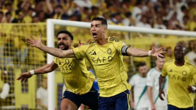 Ronaldo Cetak Gol ke-982, alnasr Pesta 3-1 dan Pecahkan Rekor Dunia 90 Tahun