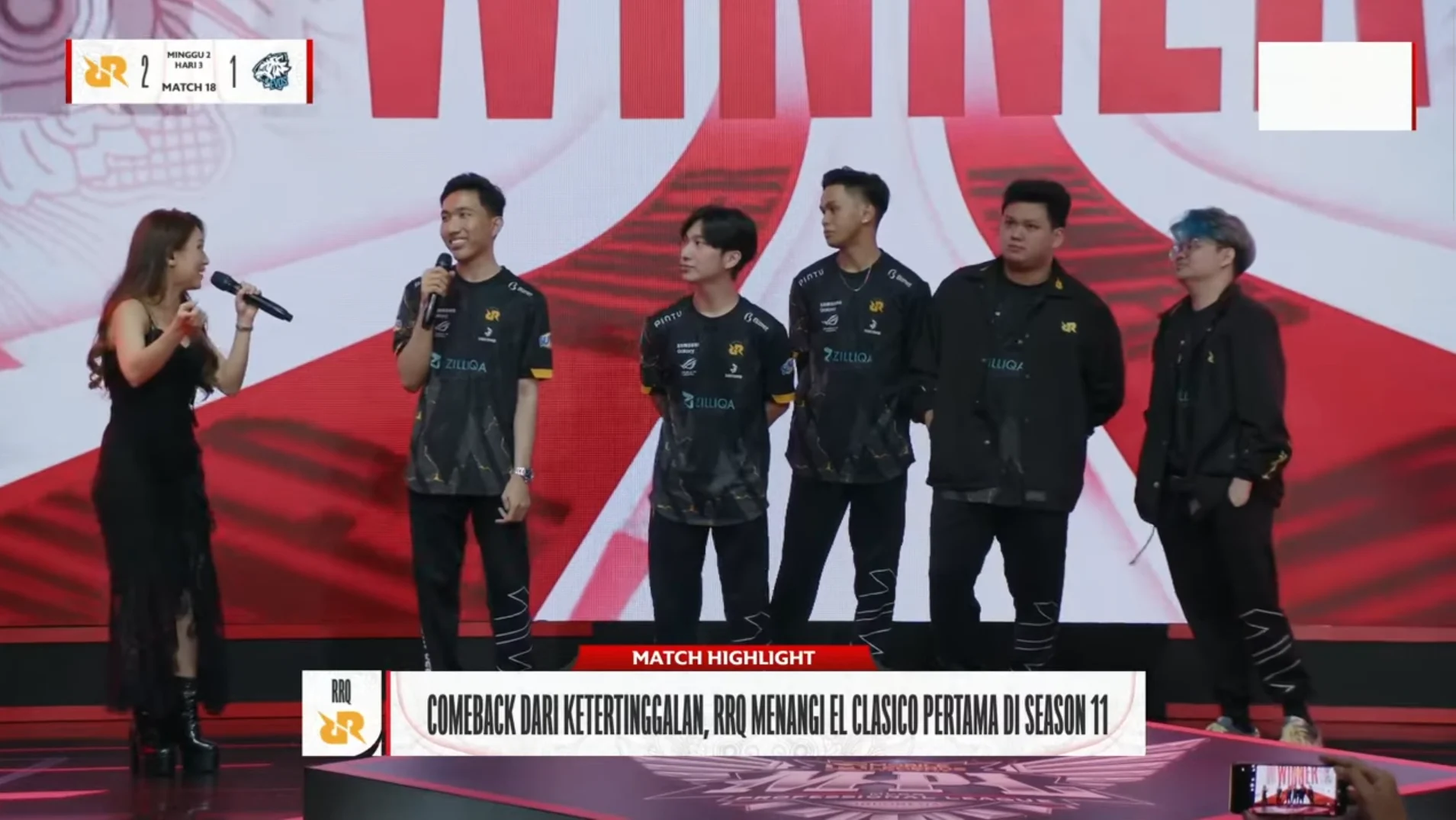 RRQ Akhirnya Menang El Clasico, Tapi Lampu Merah Masih Menyala di Klasemen MPL ID S18