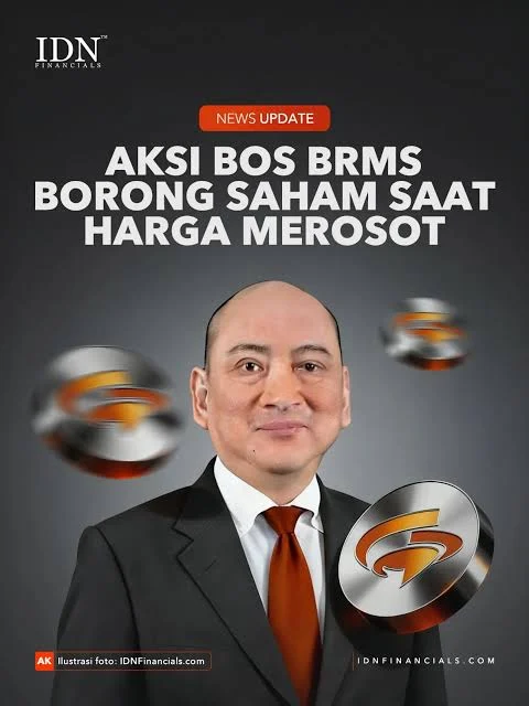 Saham Anjlok, Bos Emiten Emas BRMS Justru Borong Jutaan Lembar, Sinyal Optimisme di Tengah Badai?