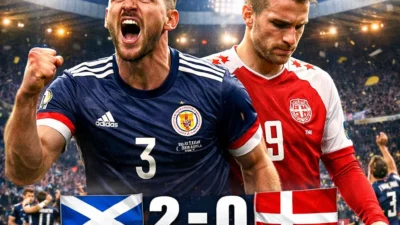 Skotlandia Akhiri Paceklik Gol, Kalahkan Makedonia Utara 2-0 di Laga Bersejarah Andy Robertson