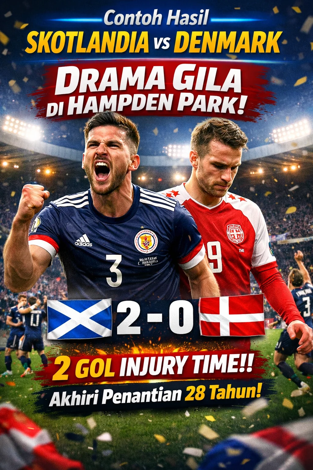 Skotlandia Akhiri Paceklik Gol, Kalahkan Makedonia Utara 2-0 di Laga Bersejarah Andy Robertson