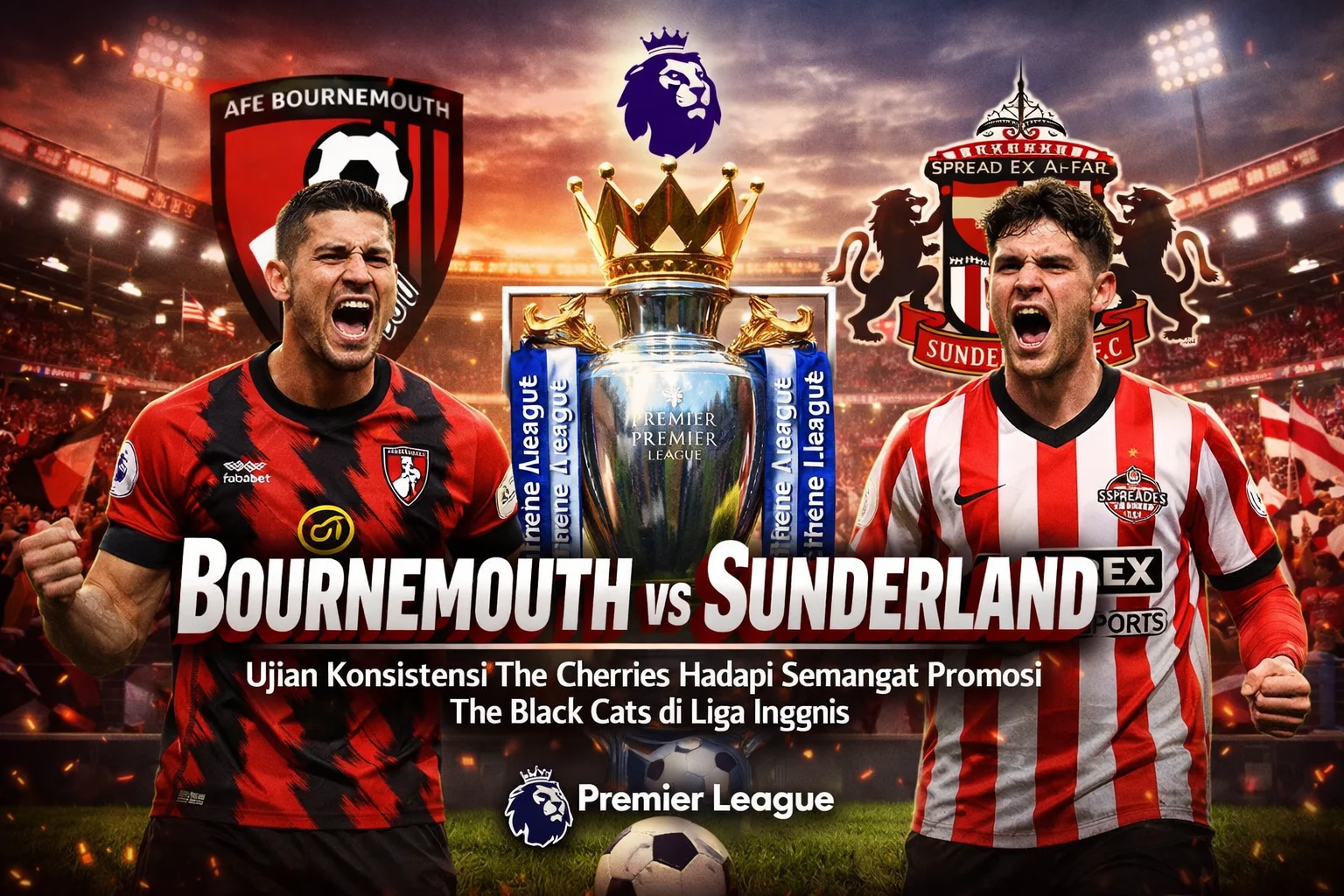 Sunderland di Ambang Krisis: Ujian Berat Kontra Bournemouth dan Coventry di Premier League