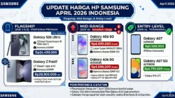Harga HP Samsung Terbaru 2026: Galaxy A18 Rp4,3 Juta dengan Bonus Rp927 Ribu dan Update 6 Tahun